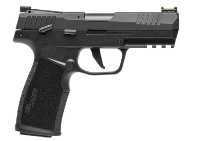 Sig Sauer P322 Compact 22 LR 10+1 4&quot; Black Steel Threaded, Barrel, Black Hard Coat Anodized Optic Ready/Serrated Slide, Black SS/Polymer Frame w/Picatinny Rail, Black Polymer Grips, Ambidextrous