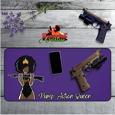 Pump Action Queen Purple Handgun or LongGun Cleaning Mat