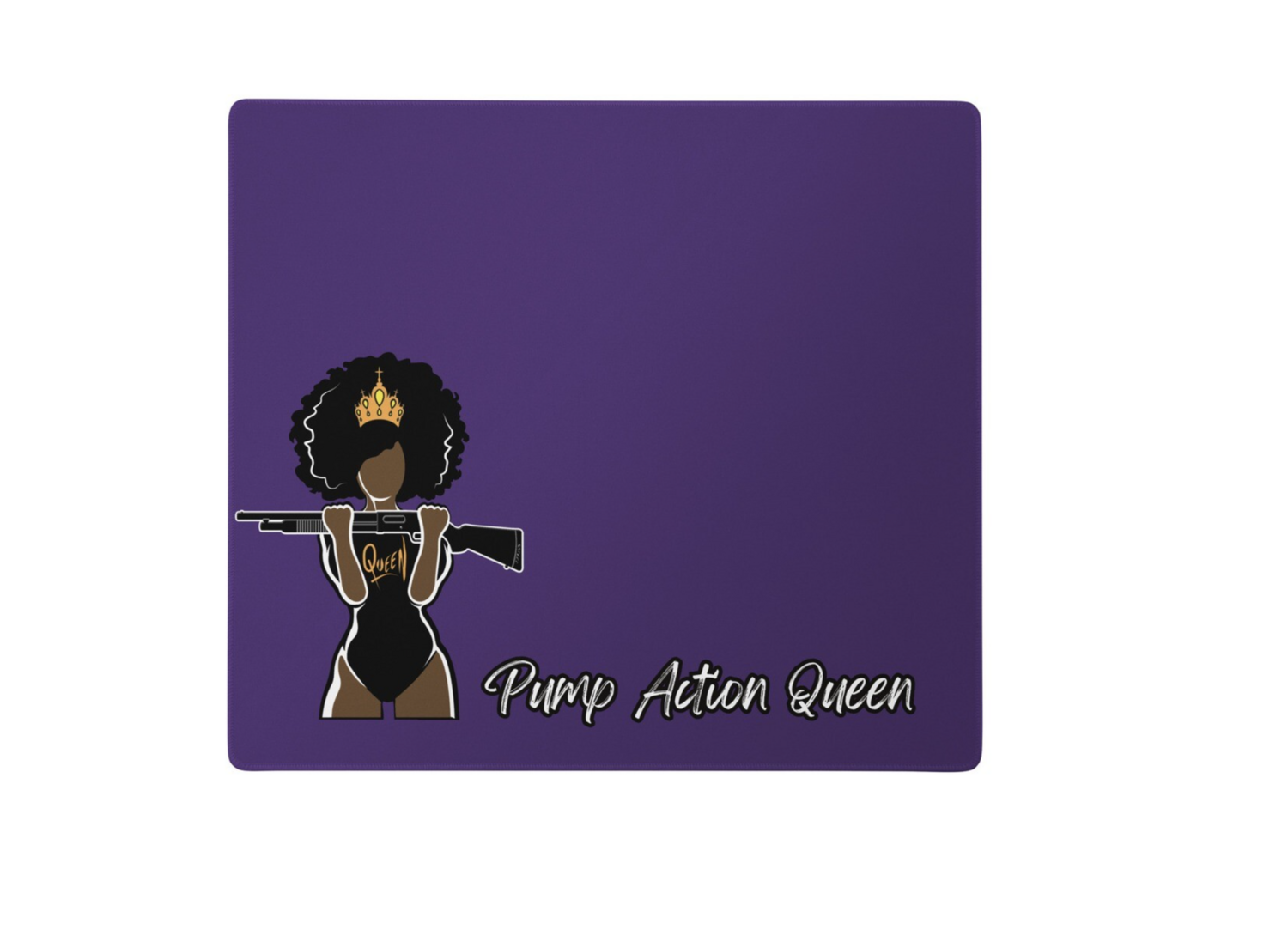 Pump Action Queen Purple Handgun or LongGun Cleaning Mat, Size: 18″×16″