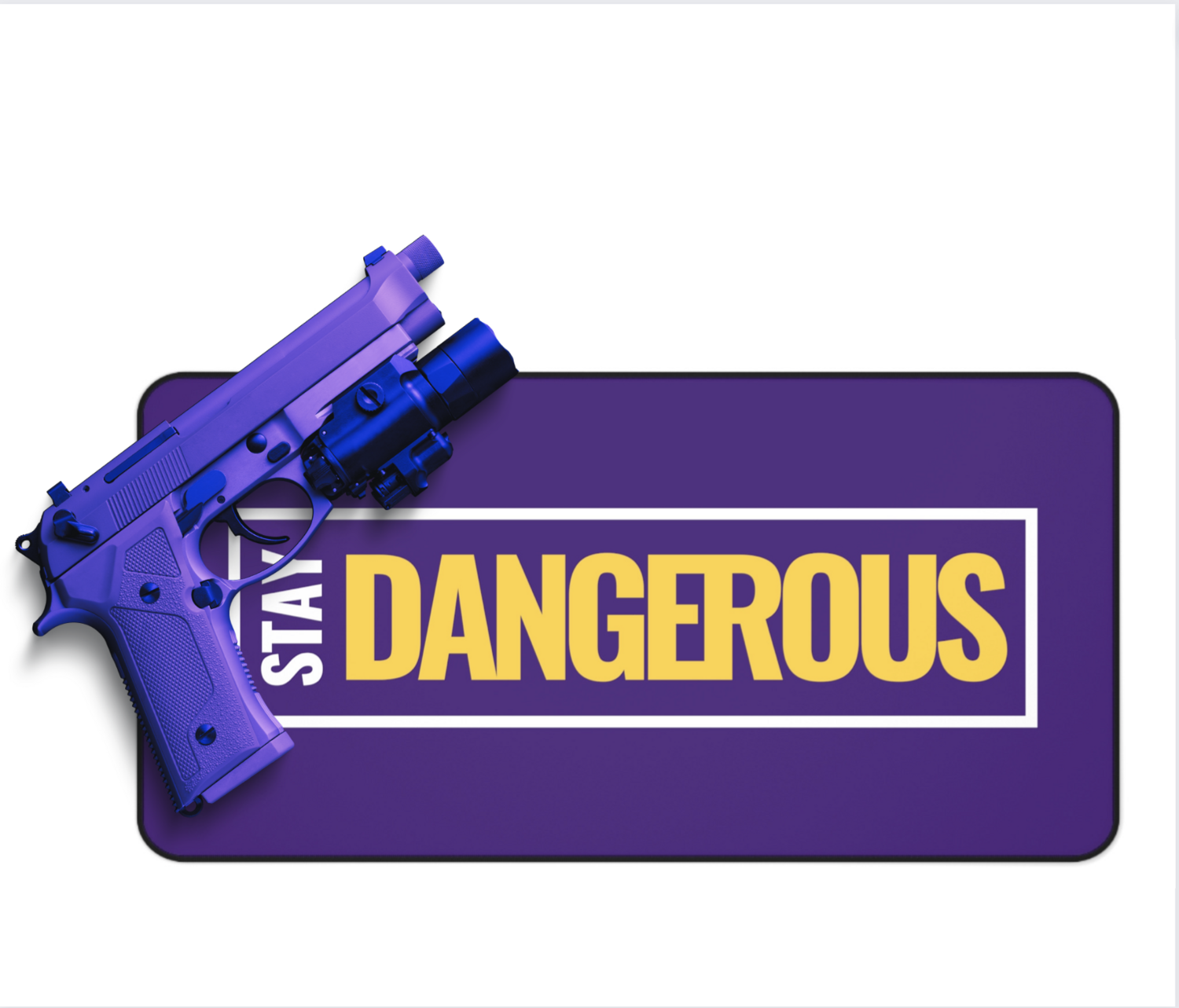 Stay Dangerous Los Angeles Lakers Inspired Handgun &amp; LongGun Cleaning Mat