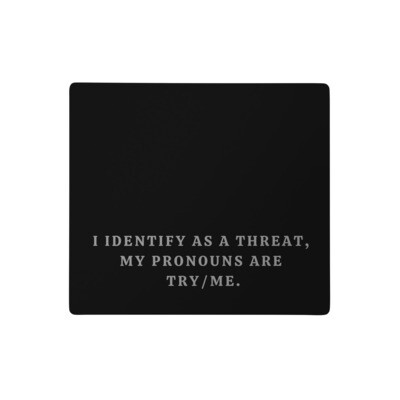 Try/Me (Identify As a Threat) - Handgun &amp; Long Gun Cleaning Mat, Size: 18″×16″