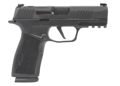 Sig Sauer P365-XMACRO Compact 9mm Luger 17+1 3.70&quot; Black Barrel, Black Nitron Optic Ready/Serrated Slide &amp; Frame w/Picatinny Rail, Black Polymer w/Interchangeable Backstrap Grip, Manual Safety