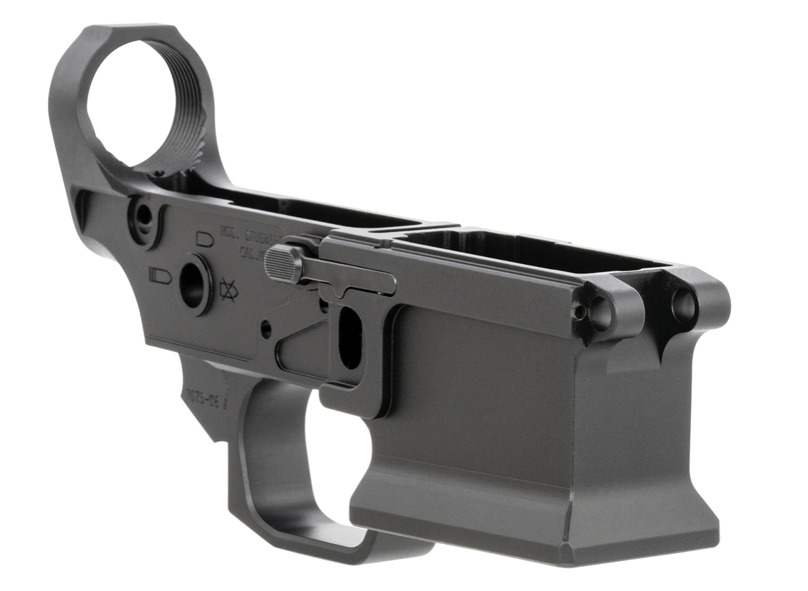 Sharps Bros Livewire Stripped Lower Multi-Caliber 7075-T6 Aluminum w/Black Anodized Finish Compatible w/Mil-Spec Internal Parts