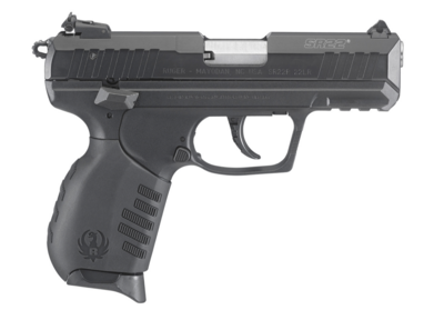 Walther Arms Ruger 3657 SR22 *CA Compliant 22 LR 10+1 3.50&quot; Satin Stainless Steel Barrel, Black Anodized Serrated/Aluminum Slide, Black Polymer Frame w/Picatinny Rail Frame, Black Polymer Grips