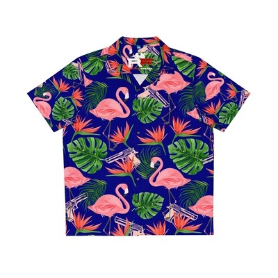Redstone Tropical Flamingo Breeze Hawaiian Shirt