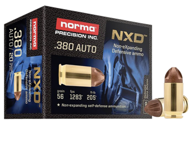 Norma  Self Defense NXD 380 ACP 56 gr NXD 20 Per Box
