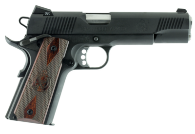 Springfield Armory PX9109LCA 1911 Loaded *CA Compliant 45 ACP 7+1 5&quot; Barrel, Deep Parkerized Carbon Steel Frame w/Beavertail, Serrated Slide, Crossed Cannon Cocobolo Grip, Tritium Night Sights,