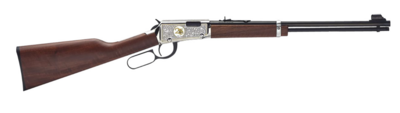 Henry H00125 Classic 25th Anniversary 22 Short, 22 Long, 22 LR 15LR/17L/21Short 18.50&quot; Blued Barrel, Nickel-Plated Rec, Semi-Fancy American Walnut Stock