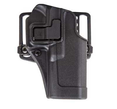 Blackhawk Serpa CQC OWB Size 09 Matte Black Polymer Belt Loop/Paddle Fits HK USP Compact Fits HK P2000 Left Hand
