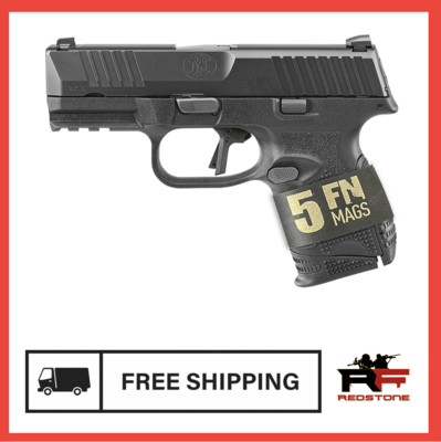 FN 509 Bundle Compact 9mm Luger 24+1 3.70&quot; Black Recessed Crown Barrel Black Serrated Slide Black Polymer Frame w/Picatinny Rail Black Textured w/Interchangeable Backstrap Grips Ambidextrous Hand