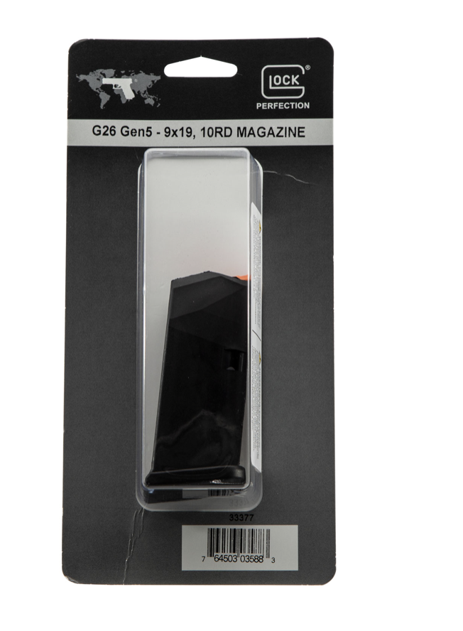 Glock Factory OEM G26 Gen5 10rd 9mm Luger, Black Polymer