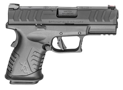 Springfield Armory  XD-M Elite OSP Compact 10mm Auto 11+1 3.80&quot; Black Melonite Match Grade Barrel, Black Melonite Optic Ready/Serrated Slide, Black Polymer Frame w/Picatinny Rail, Black Textured Polym