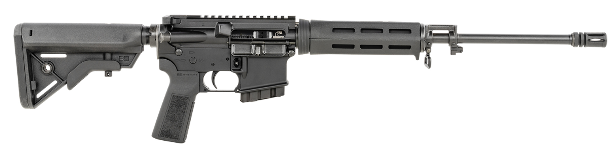 Bushmaster QRC Pro *CA Compliant 5.56x45mm NATO 10+1 16&quot; Barrel, A2 Birdcage Flash Hider, 7075 A4 Flat Top Upper/7075 XM15-E2S Lower, B5 Systems M-LOK Handguard/Type 23 P-Grip/ Bravo Collapsible Stock