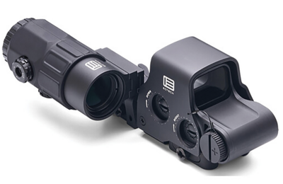 Eotech HHSV HHS V EXPS3-4 &amp; G45 Magnifier Black Anodized 1 x 5x 4 x 1 MOA Red Dot/ 68 MOA Red Ring