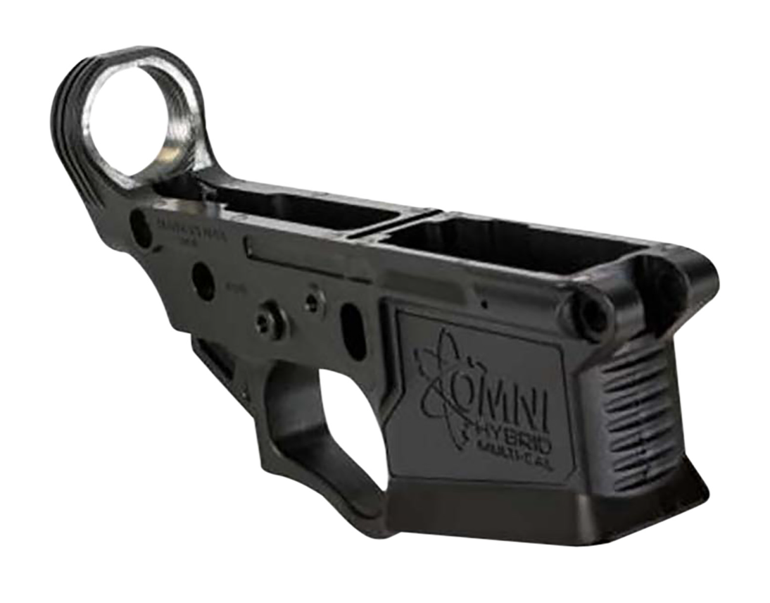 ATI Omni Hybrid Stripped Lower Multi-Caliber Black Anodized Finish Polymer Material with Mil-Spec Dimensions for AR-15