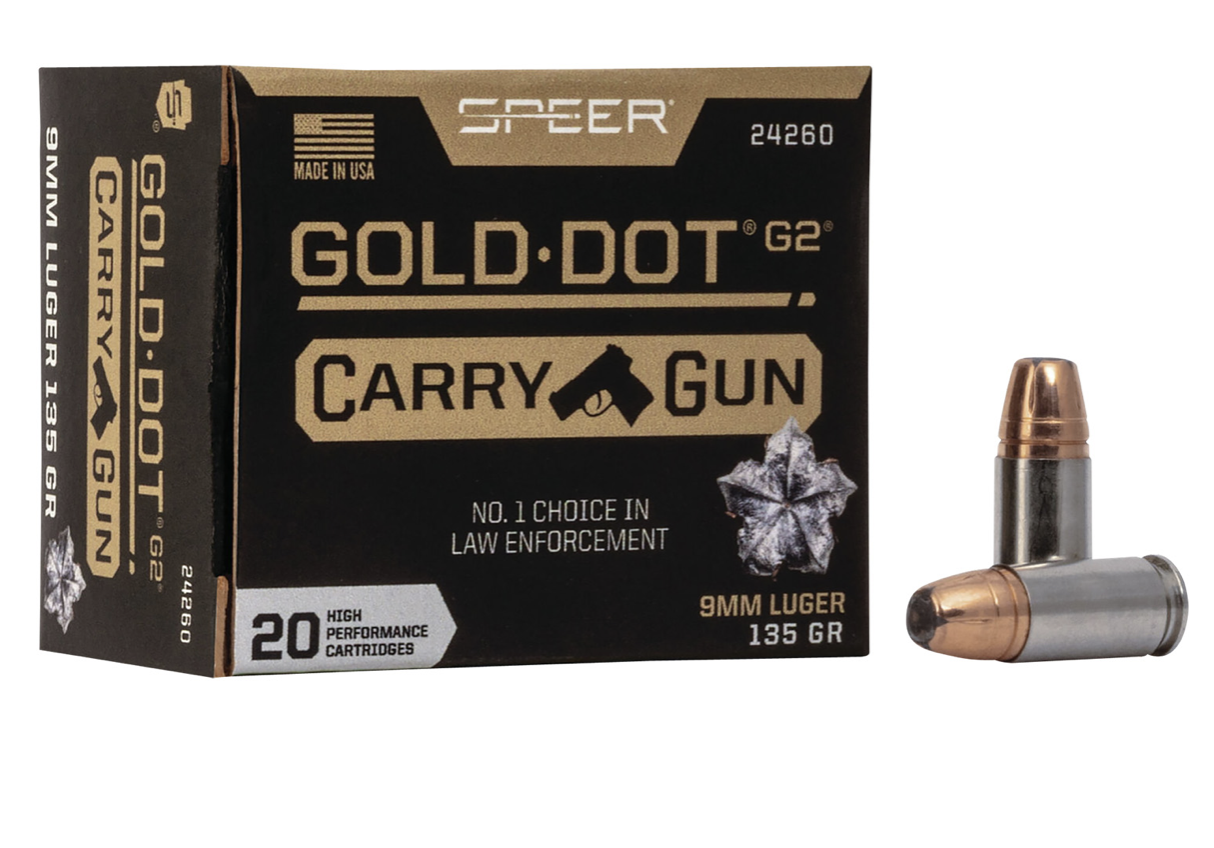 Speer Hollow Point (HP) 135 gr 9mm Luger 135 Hollow Point (HP) 50 Per Box