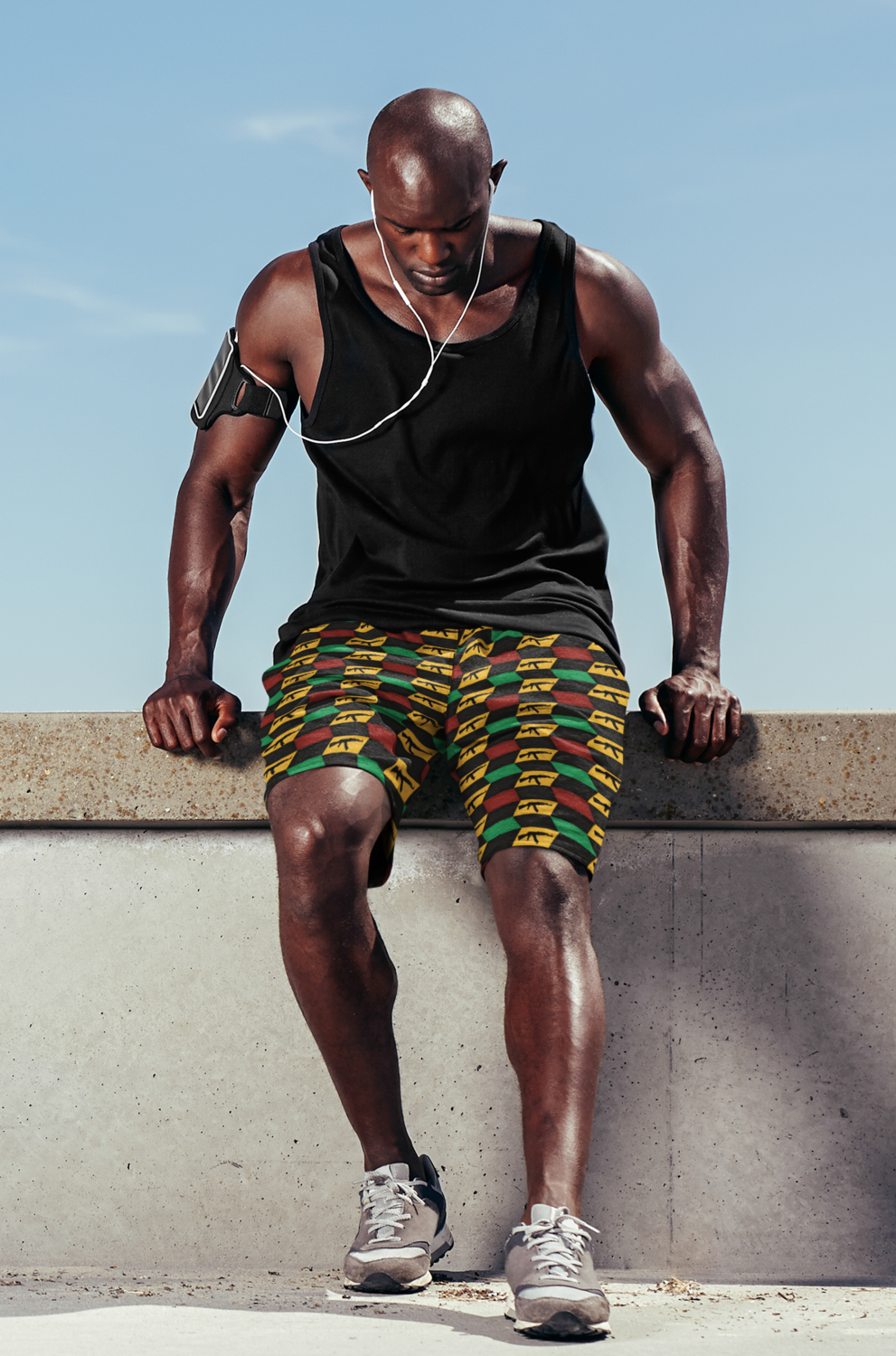 Strategic Firepower Men&#39;s Elastic Beach Shorts