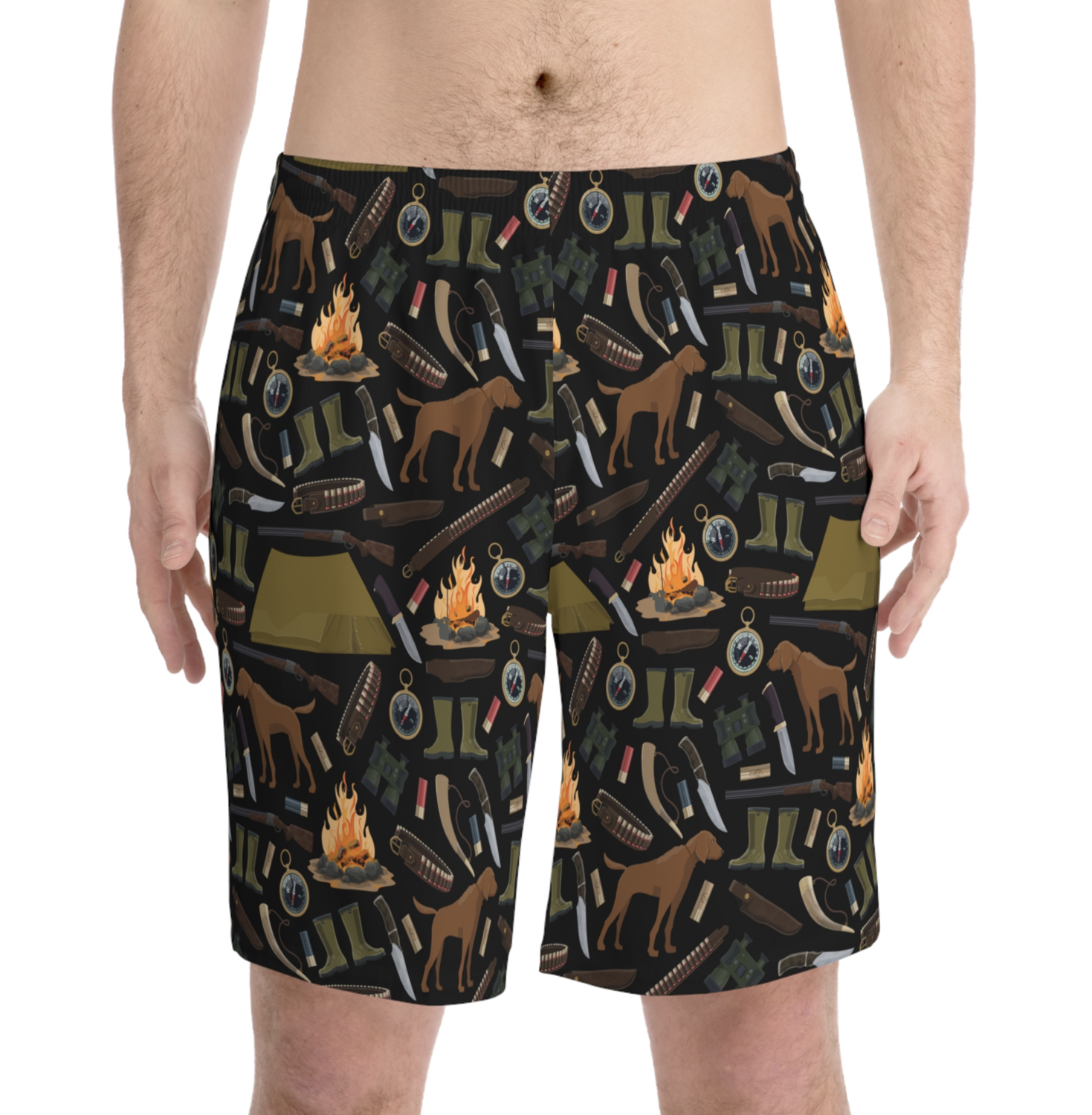 Wildfire Hunter Men&#39;s Elastic Beach Shorts