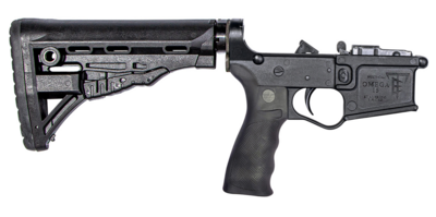 ET Arms Omega-15 Complete Lower, Premium 6 Position ATI SR-1 Deluxe Stock, Rubber Overmolded Grip, Nano Composite Trigger, AR-15 Magazine Compatible