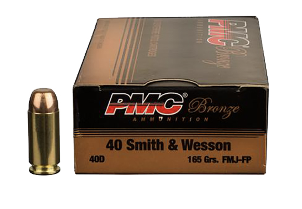 PMC Bronze Battle Pack 40 S&amp;W 165 gr Full Metal Jacket (FMJ) 300 Per Box