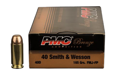 PMC Bronze Battle Pack 40 S&amp;W 165 gr Full Metal Jacket (FMJ) 300 Per Box