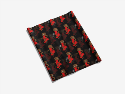 Stay Ready Black Betty Polyester Bandana