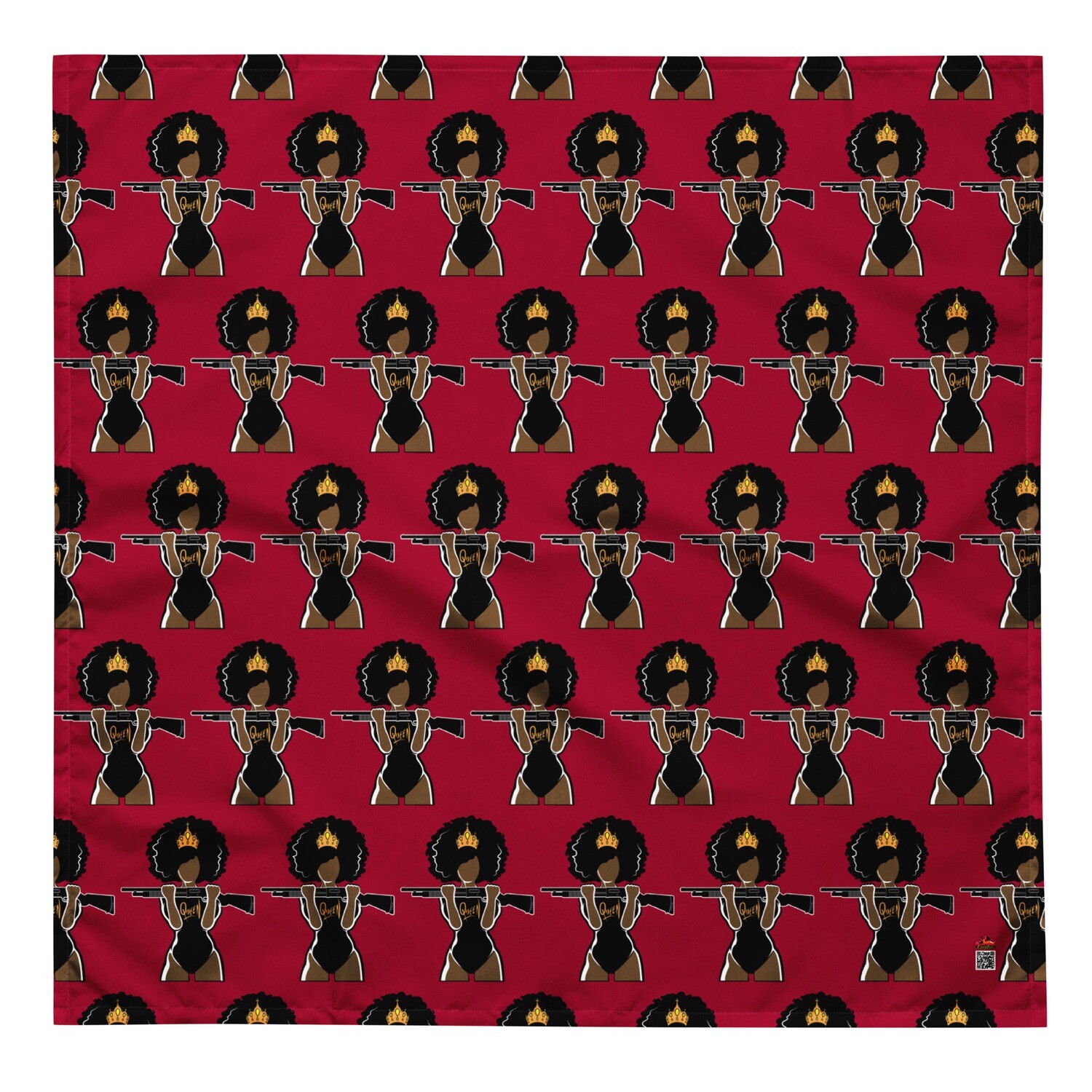 Pump Action Queen Pattern Print Bandana