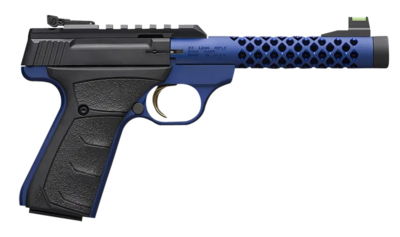 Browning Buck Mark Plus Vision Blue Shoal 22 LR 10+1 5.87&quot; Blue Anodized Suppressor Ready Steel Vision Barrel, Matte Black Serrated Steel w/Picatinny Rail Slide, Blue Anodized Alloy Receiver Black Ove