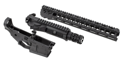 Radian Weapons Builder Kit Radian Black, AX556 Ambi Lower, 14&quot; Handgaurd, Includes Most Lower Parts