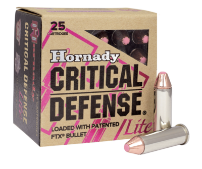 Hornady Critical Defense Lite 38 Special 90 gr 1200 fps Hornady Flex Tip eXpanding (FTX) 25 Bx