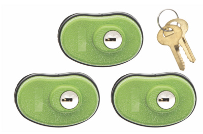 Lockdown Trigger Lock Trigger Lock Open With Key Green 3 Per Pkg