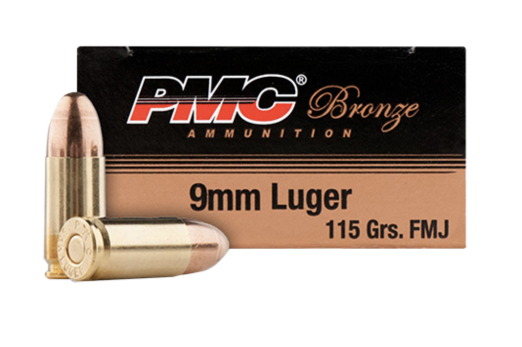 PMC Bronze Battle Pack 9mm Luger 115 gr Full Metal Jacket (FMJ) 300 Per Box