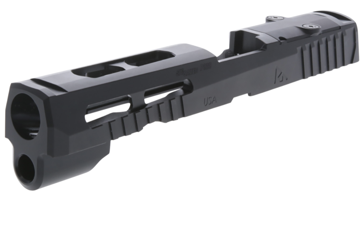 Rival Arms RARA10G306A Precision Slide A1 Black QPQ Steel, Ported, Front &amp; Rear Serrations, RMS Optic Cut Fits Glock 43/43X