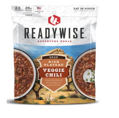 ReadyWise Chili Mac w/Beef 2.5 Servings In A Resealable Pouch, 6 Per Case