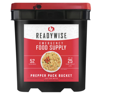 ReadyWise Emergency Supplies Freeze Dried Prepper Pack 52 Servings