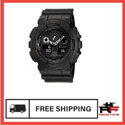 G-Shock Tactical XL 52mm Keep Time Black Features Stopwatch/Speedometer