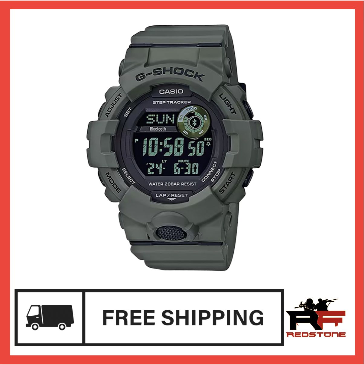 G-Shock Tactical Move Power Trainer Fitness Tracker Green