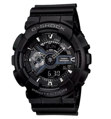 G-Shock  GA1101BCR Tactical Black Stainless Steel Bezel 145-215mm