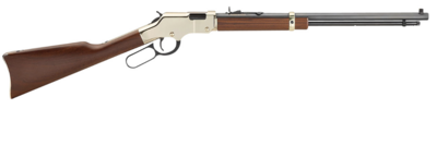 Henry H004D4 Golden Boy Deluxe 4th Edition 22 Short, 22 Long or 22 LR, 16 LR/21 Short Capacity, 20&quot; Blued Octagon Barrel, Engraved Brasslite Rec, American Walnut Stock, Ad. Buckhorn Sights