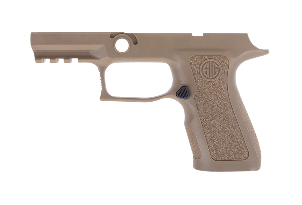 SigSauer P320 Grip Module X-Series Compact (Medium Size Module), 9mm Luger/40 S&amp;W/357 Sig, Coyote Polymer, Fits Sig P320 (3.60&quot; &amp; 3.90&quot;)