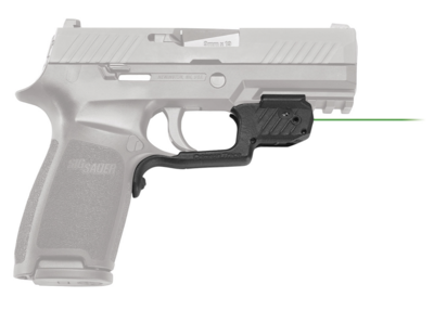 Crimson Trace  Laserguard 5mW Green Laser with 532nM Wavelength &amp; 50 ft Range Black Finish for Sig P320, M17, M18 (Except Subcompact Variant)