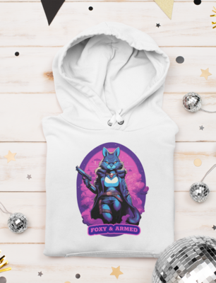 Redstone Foxy &amp; Armed Lady Shooter Hooded Sweatshirt 