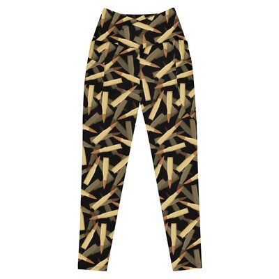 Gun Range Ammo Print Plus Size Leggings | Free Shipping