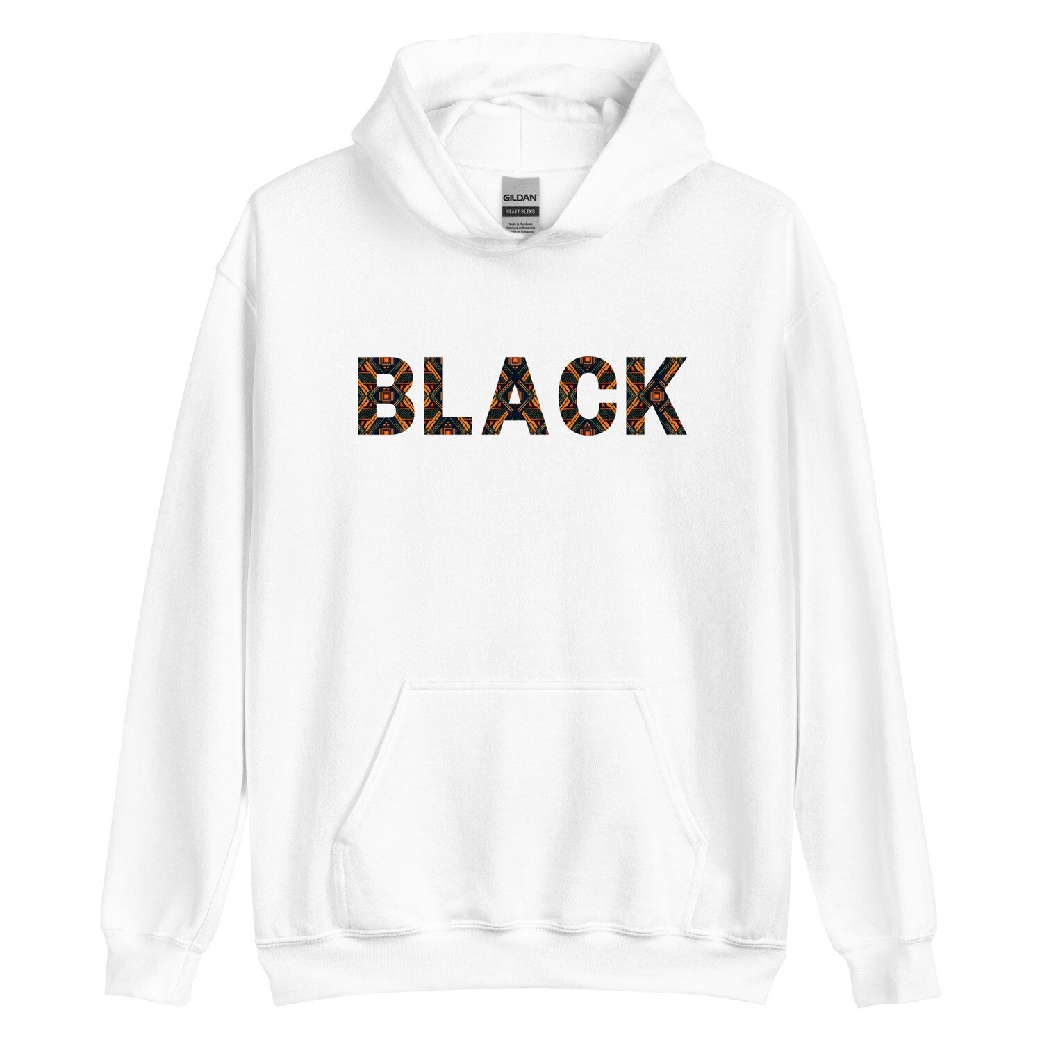 African Print &#39;Black&#39; Cozy Hoodie - Stylish Comfort for Every Evening