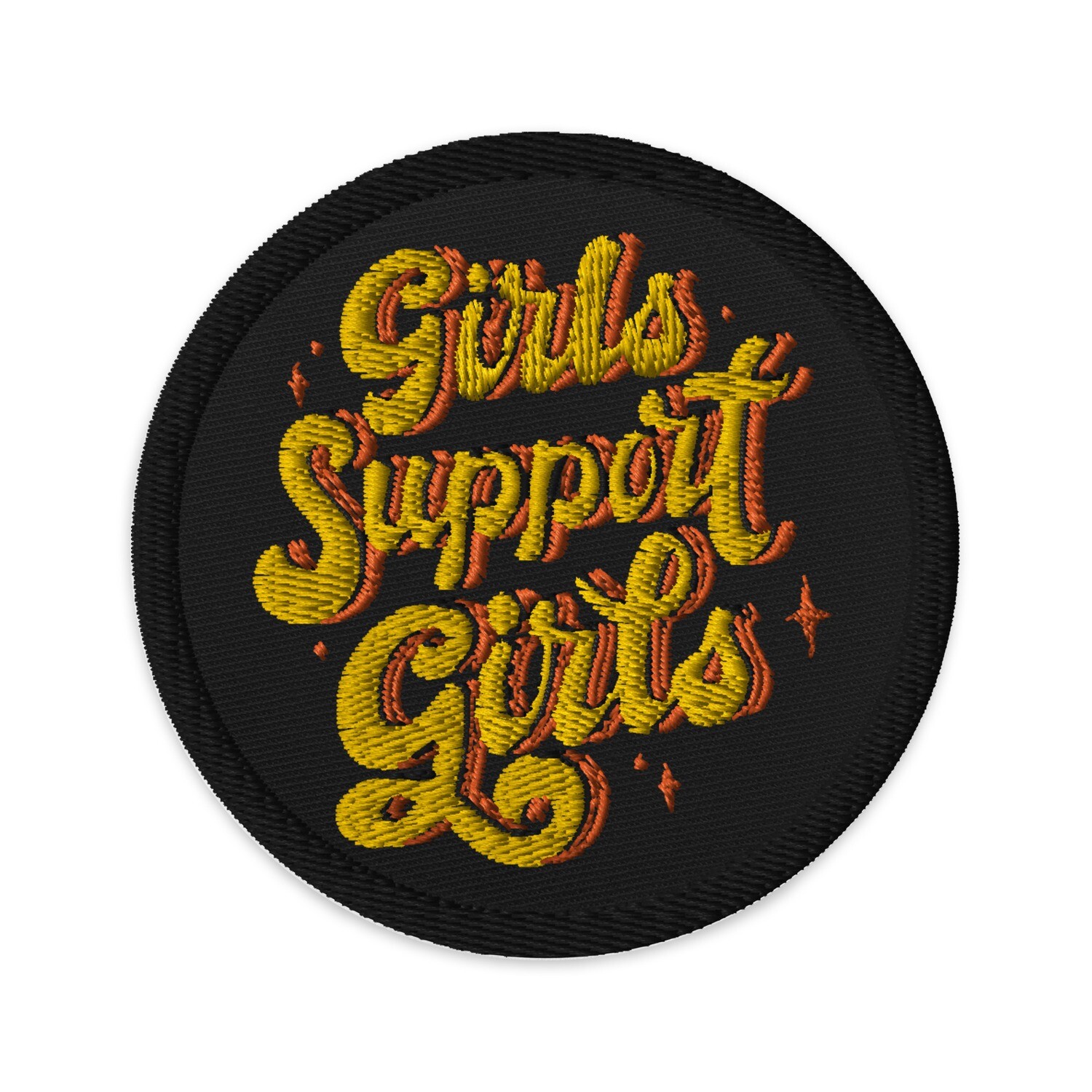 Girls Support Girls Embroidered Iron On Sew On Patch