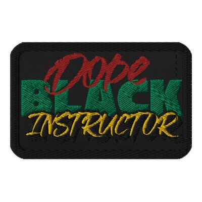 Dope Black Firearms Instructor Embroidered Iron On, Sew On Patch