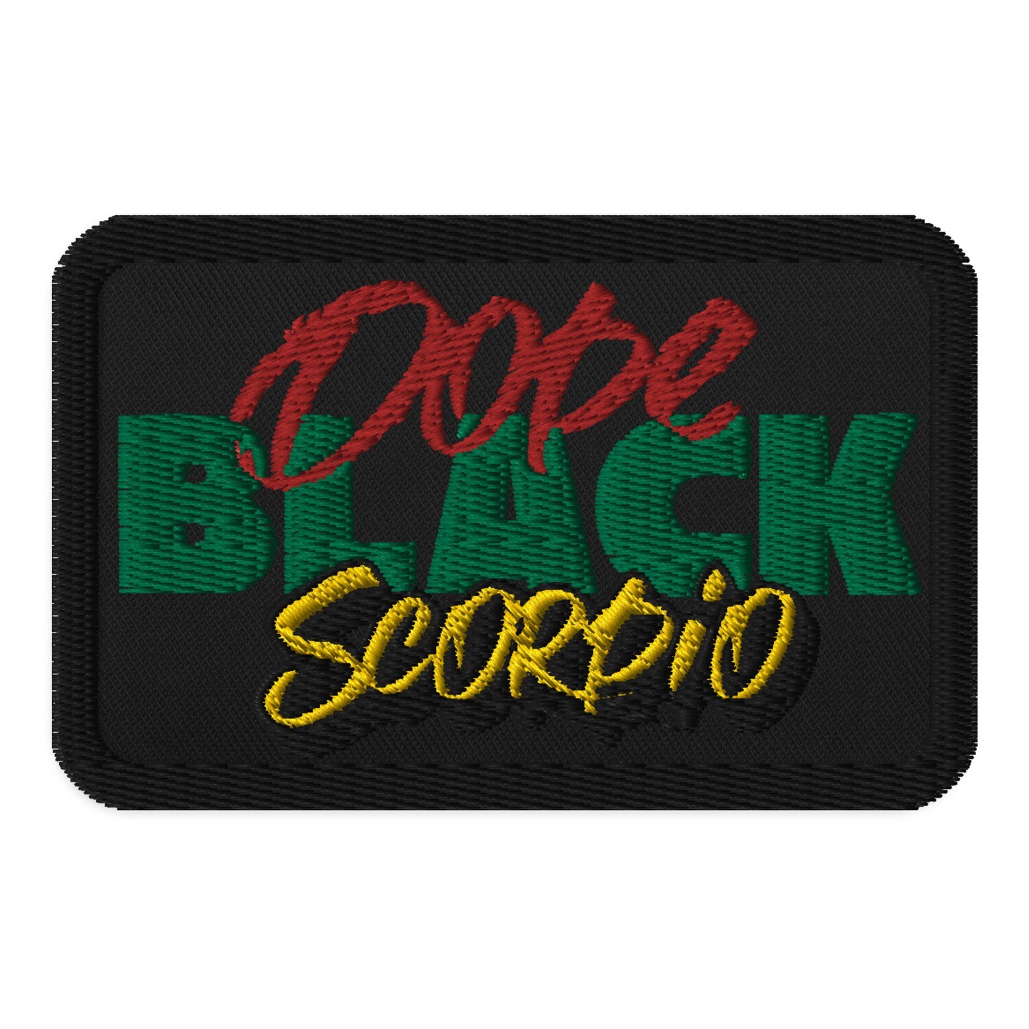 Scorpio Zodiac Sign Embroidered Iron On, Sew On Patch