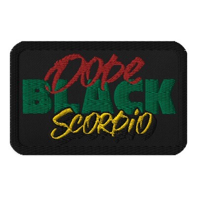 Scorpio Zodiac Sign Embroidered Iron On, Sew On Patch