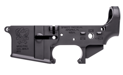 Spikes PHU Joker Stripped Lower Receiver Multi-Caliber 7075-T6 Aluminum Black Anodized for AR-15