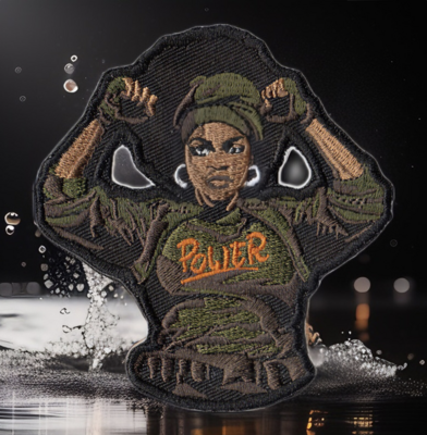 Black Woman Speaks Truth To Power Embroidered Patch | Empowering Statement Patch